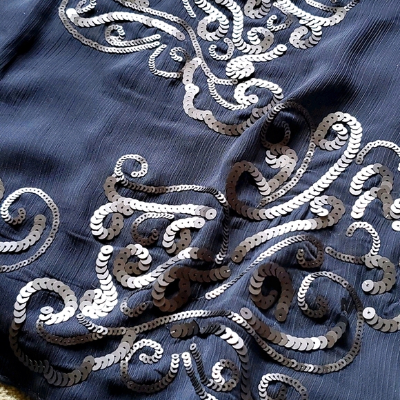 Cynthia Rowley  Embellished Sleeveless Blouse - Picture 3 of 7